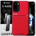 Etui na telefon OnePlus 15R Czerwone Oxygen IQS + Szkło Hartowane X-HARD