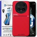 Etui na telefon Honor Magic8 Pro Czerwone Oxygen IQS + Super Folia