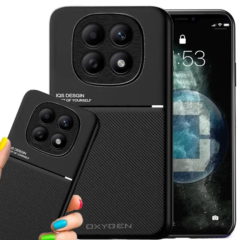 Etui na telefon Xiaomi Redmi Note 15 4G Czarne Oxygen IQS
