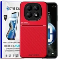 Etui na telefon Xiaomi Redmi Note 15 4G Czerwone Oxygen IQS + Super Folia