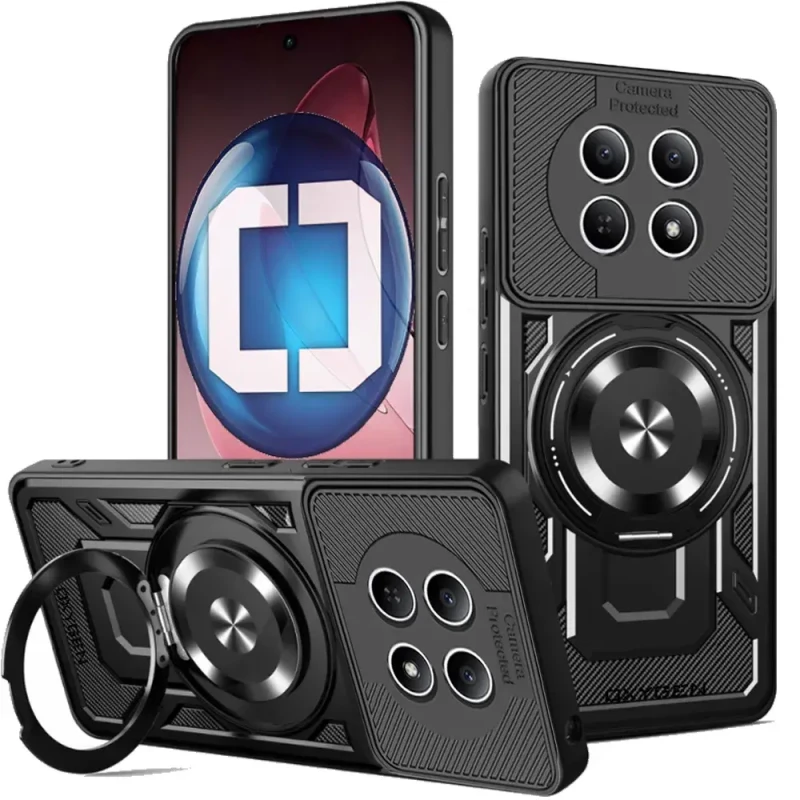 Etui na telefon Xiaomi Redmi Note 15 4G Czarne Oxygen RR MAGSafe