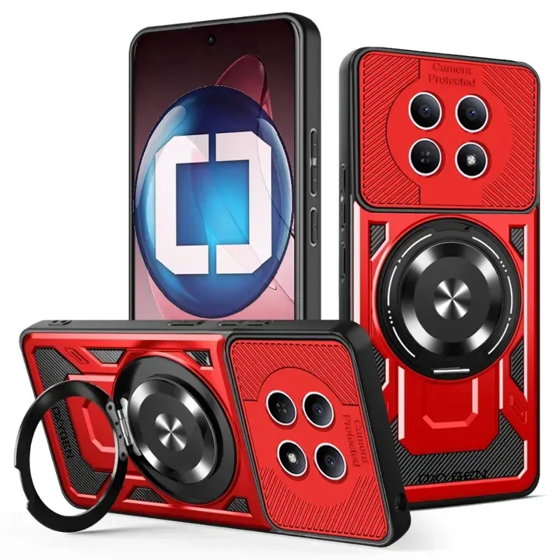 Etui na telefon Xiaomi Redmi Note 15 4G Czerwone Oxygen RR MAGSafe