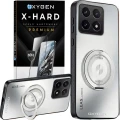 Etui na telefon Xiaomi 17 Białe Oxygen LeaS MAGSafe  + Szkło Hartowane X-HARD