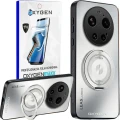 Etui na telefon Xiaomi 17 Ultra Białe Oxygen LeaS MAGSafe  + Super Folia
