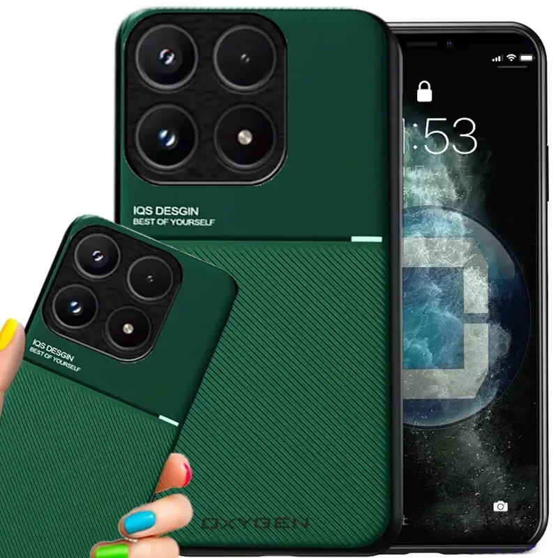 Etui na telefon Xiaomi 17 Zielone Oxygen IQS