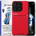 Etui na telefon Xiaomi 17 Czerwone Oxygen IQS + Super Folia