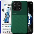 Etui na telefon Xiaomi 17 Zielone Oxygen IQS + Super Folia