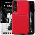 Etui na telefon Samsung Galaxy A37 Czerwone Oxygen IQS + Szkło Hartowane X-HARD