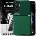Etui na telefon Samsung Galaxy A57 Zielone Oxygen IQS + Szkło Hartowane X-HARD