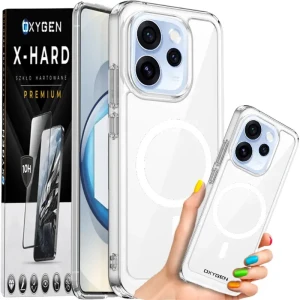 Etui na telefon Oppo Reno15 Pro Max Bezbarwne Oxygen PURE MAGSafe + Szkło Hartowane X-HARD