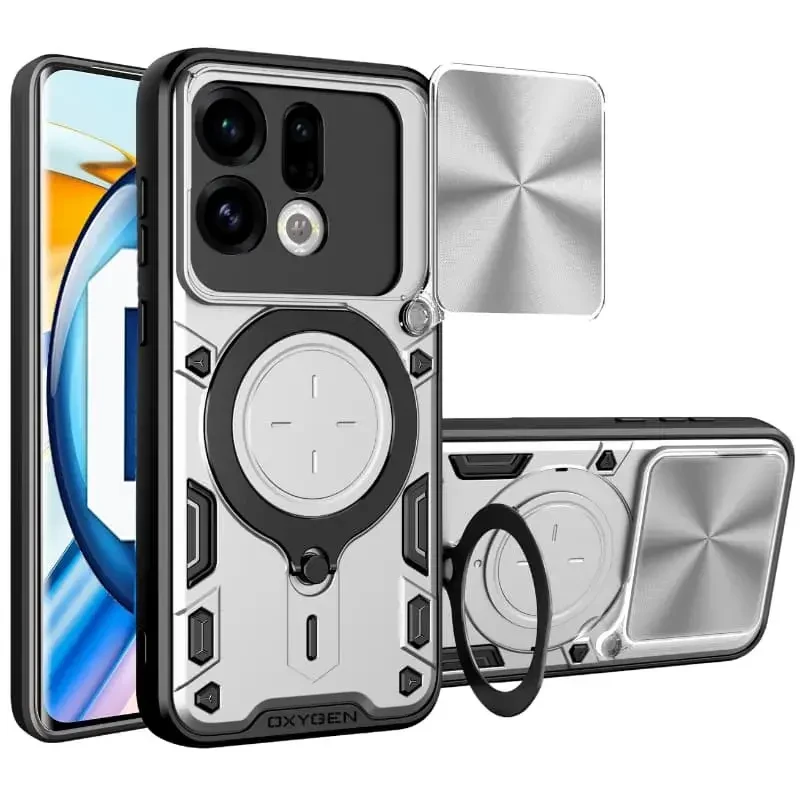 Etui na telefon Oppo Find X9 Srebrne Oxygen RR
