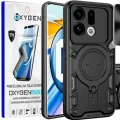 Etui na telefon Oppo Find X9 Czarne Oxygen RR + Super Folia