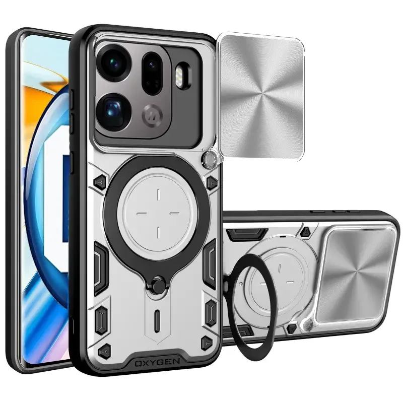 Etui na telefon Oppo Find X9 Pro Srebrne Oxygen RR