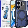 Etui na telefon Oppo Find X9 Pro Niebieskie Oxygen RR + Super Folia