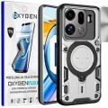 Etui na telefon Oppo Find X9 Pro Srebrne Oxygen RR + Super Folia