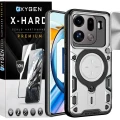 Etui na telefon Oppo Find X9 Pro Srebrne Oxygen RR + Szkło Hartowane X-HARD
