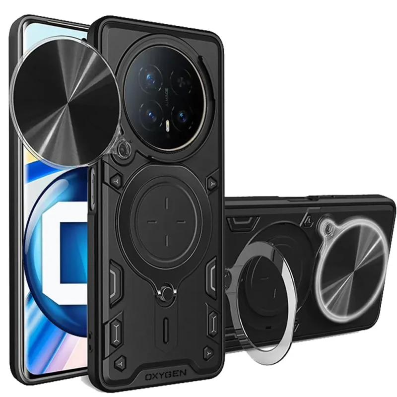 Etui na telefon Honor Magic8 Pro Czarne Oxygen RR
