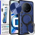 Etui na telefon Honor Magic8 Pro Niebieskie Oxygen RR + Super Folia