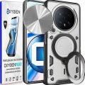Etui na telefon Honor Magic8 Pro Srebrne Oxygen RR + Super Folia