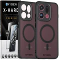 Etui na telefon Oppo Find X9 Czarne Oxygen MAGSafe + Szkło Hartowane X-HARD