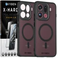 Etui na telefon Oppo Find X9 Pro Czarne Oxygen MAGSafe + Szkło Hartowane X-HARD