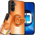 Etui na telefon Samsung Galaxy A37 Pomarańczowe Oxygen LeaS MAGSafe