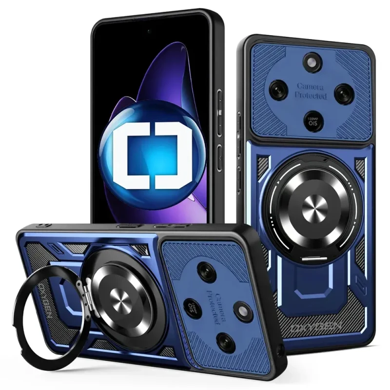 Etui na telefon Honor Magic8 Lite Niebieskie Oxygen RR MAGSafe