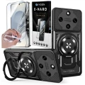 Etui na telefon Honor Magic8 Lite Czarne Oxygen RR MAGSafe + Szkło Hartowane X-HARD