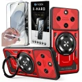 Etui na telefon Honor Magic8 Lite Czerwone Oxygen RR MAGSafe + Szkło Hartowane X-HARD