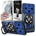 Etui na telefon Honor Magic8 Lite Niebieskie Oxygen RR MAGSafe + Szkło Hartowane X-HARD