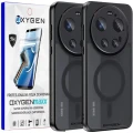 Etui na telefon Xiaomi 17 Ultra Czarne Oxygen MAGSafe + Super Folia
