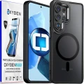 Etui na telefon Samsung Galaxy S26 ULTRA Czarne Oxygen MAT MAGSafe + Super Folia