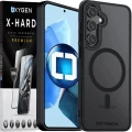 Etui na telefon Samsung Galaxy S26 PLUS Czarne Oxygen MAT MAGSafe + Szkło Hartowane X-HARD
