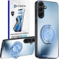 Etui na telefon Samsung Galaxy S26 Niebieskie Oxygen LeaS MAGSafe  + Super Folia