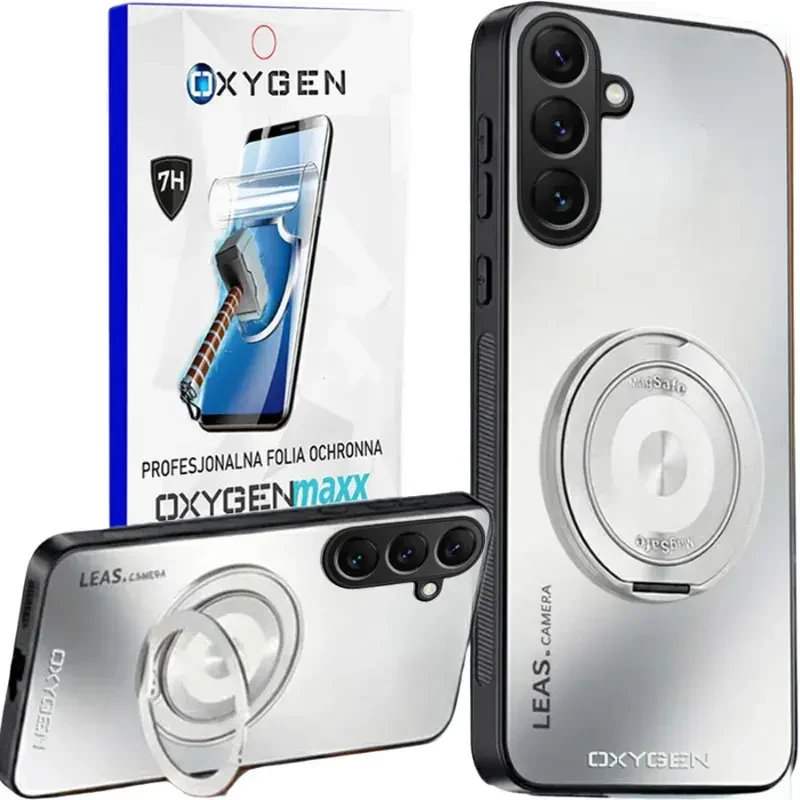Etui na telefon Samsung Galaxy S26 Białe Oxygen LeaS MAGSafe  + Super Folia