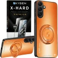 Etui na telefon Samsung Galaxy S26 Pomarańczowe Oxygen LeaS MAGSafe  + Szkło Hartowane X-HARD