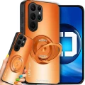 Etui na telefon Samsung Galaxy S26 ULTRA Pomarańczowe Oxygen LeaS MAGSafe