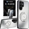 Etui na telefon Samsung Galaxy S26 ULTRA Białe Oxygen LeaS MAGSafe  + Szkło Hartowane X-HARD