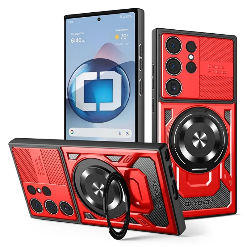Etui na telefon Samsung Galaxy S26 ULTRA Czerwone Oxygen RR MAGSafe