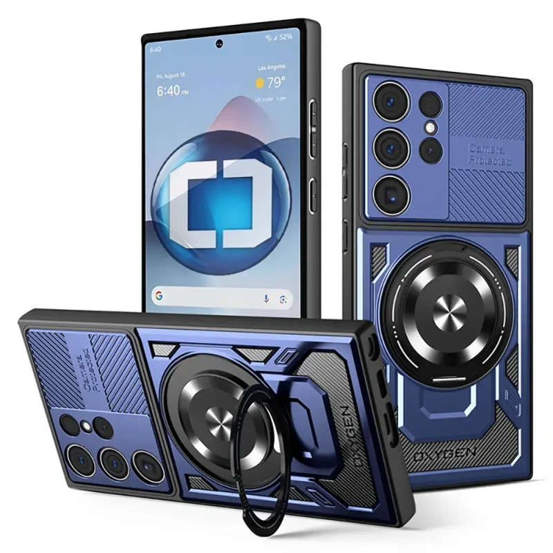 Etui na telefon Samsung Galaxy S26 ULTRA Niebieskie Oxygen RR MAGSafe