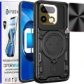 Etui na telefon Realme 16 Pro 5G Czarne Oxygen RR + Super Folia