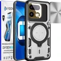 Etui na telefon Realme 16 Pro 5G Srebrne Oxygen RR + Super Folia
