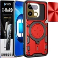 Etui na telefon Realme 16 Pro 5G Czerwone Oxygen RR + Szkło Hartowane X-HARD