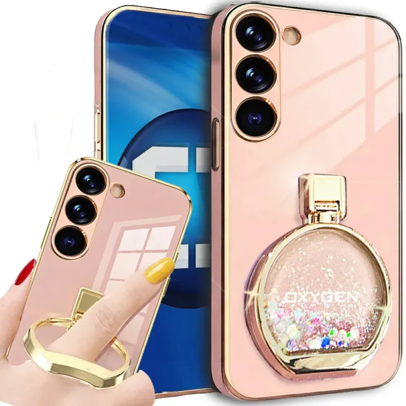 Etui na telefon Samsung Galaxy A26 Różowe Oxygen ARIA + Uchwyt