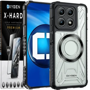 Etui na telefon Xiaomi 17 Bezbarwne Oxygen HeX + Szkło Hartowane X-HARD