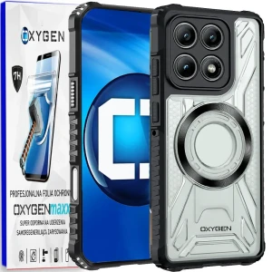 Etui na telefon Xiaomi 17 Bezbarwne Oxygen HeX + Super Folia