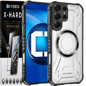 Etui na telefon Samsung Galaxy S26 Ultra Bezbarwne Oxygen HeX + Szkło Hartowane X-HARD