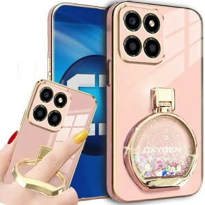 Etui na telefon Motorola Edge 60 Pro Różowe Oxygen ARIA + Uchwyt 