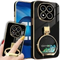 Etui na telefon Xiaomi Redmi Note 14 PRO PLUS 5G Czarne Oxygen ARIA + Uchwyt