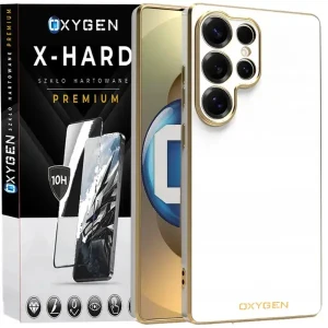 Etui na telefon Samsung Galaxy S26 Ultra Oxygen GLOW Białe + Szkło Hartowane X-HARD